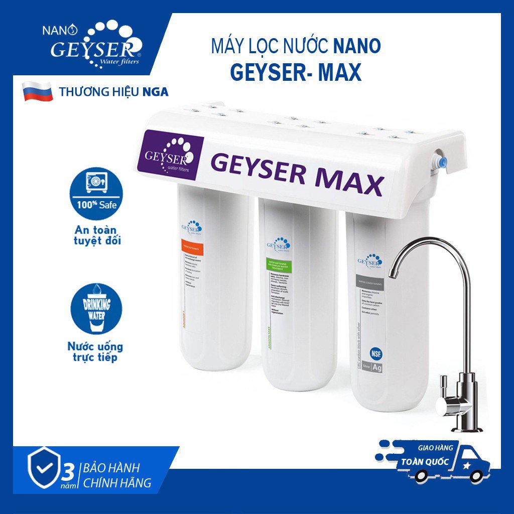 MÁY LỌC NƯỚC NANO GEYSER MAX
