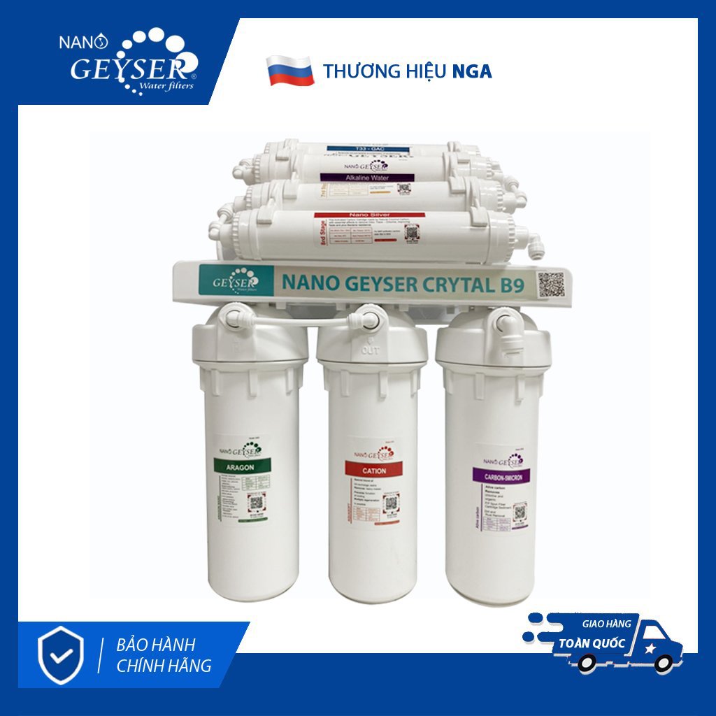 Máy lọc nước Nano Geyser Crytal B9