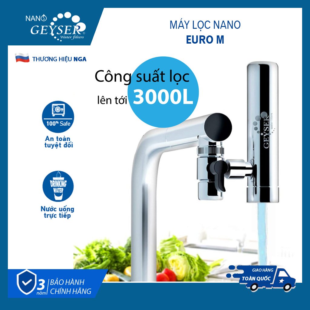 Máy lọc gắn vòi để bàn Geyser Euro M