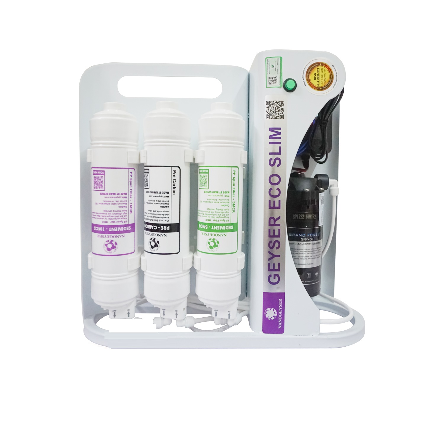 Máy lọc nước Nano Geyser Slim 100G